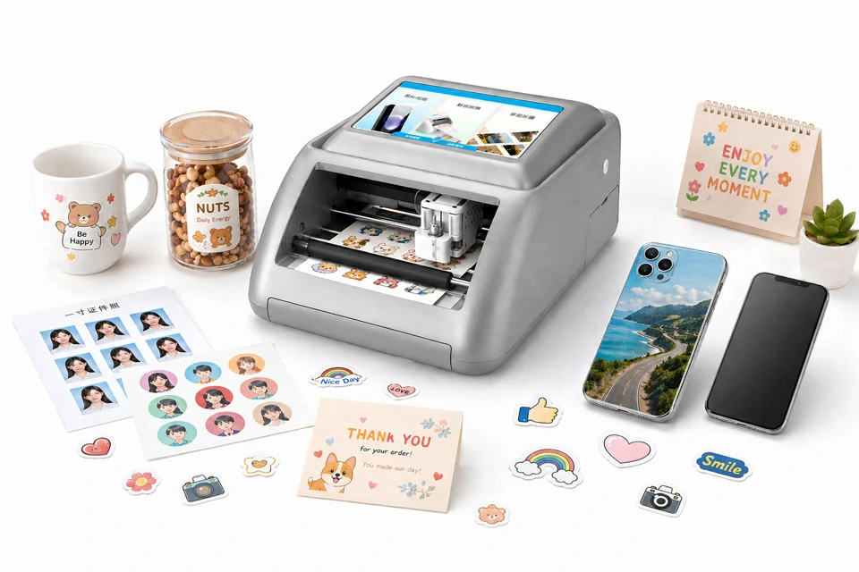 Print & Cut Phone Sticker Customized Machine